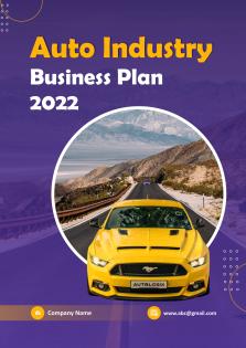 Auto Industry Business Plan Pdf Word Document