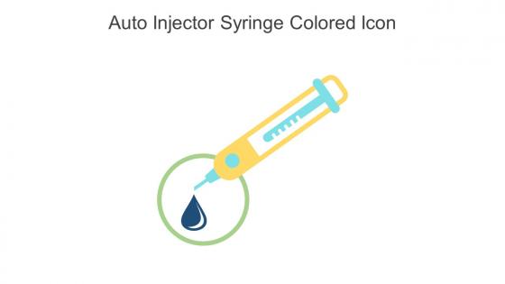 Auto Injector Syringe Colored Icon In Powerpoint Pptx Png And Editable Eps Format