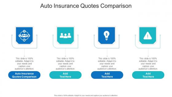 Auto Insurance Quotes Comparison In Powerpoint And Google Slides Cpb