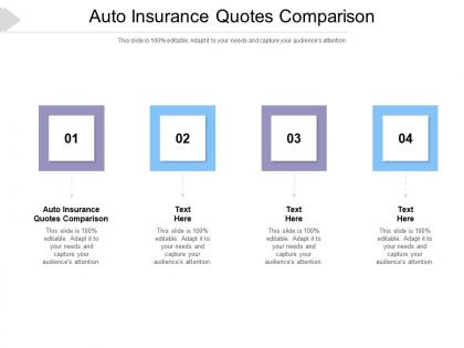 Auto insurance quotes comparison ppt powerpoint presentation file graphics cpb