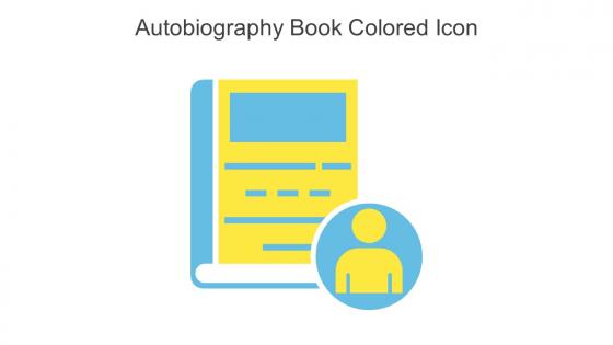 Autobiography Book Colored Icon In Powerpoint Pptx Png And Editable Eps Format
