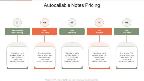 Autocallable Notes Pricing In Powerpoint And Google Slides Cpb