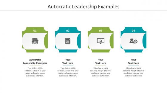 Autocratic leadership examples ppt powerpoint presentation slides portrait cpb