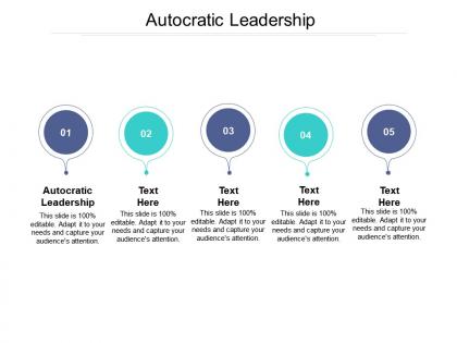 Autocratic leadership ppt powerpoint presentation styles maker cpb