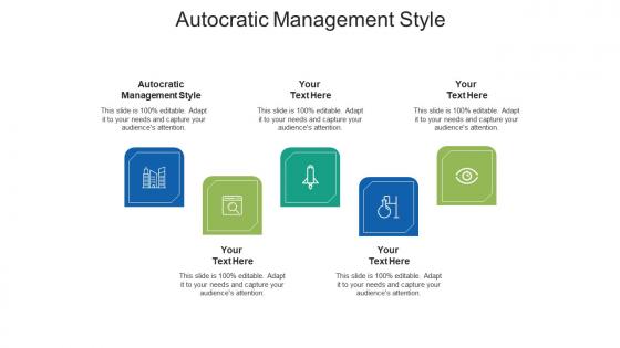 Autocratic management style ppt powerpoint presentation samples cpb