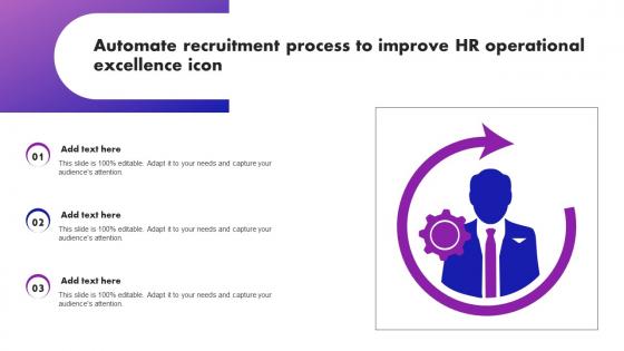 Automate Recruitment Process To Improve HR Operational Excellence Icon