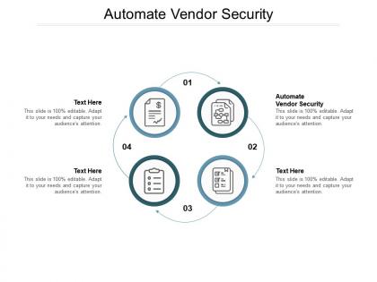 Automate vendor security ppt powerpoint presentation inspiration outfit cpb