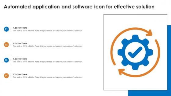 Automated Application And Software Icon For Effective Solution