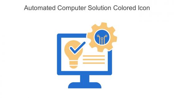Automated Computer Solution Colored Icon In Powerpoint Pptx Png And Editable Eps Format
