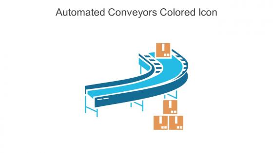 Automated Conveyors Colored Icon In Powerpoint Pptx Png And Editable Eps Format