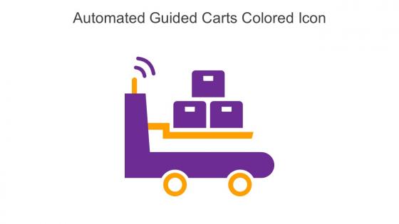 Automated Guided Carts Colored Icon In Powerpoint Pptx Png And Editable Eps Format