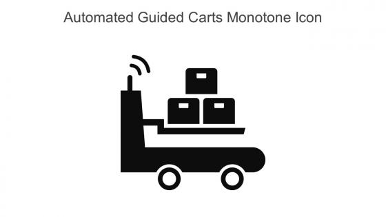 Automated Guided Carts Monotone Icon In Powerpoint Pptx Png And Editable Eps Format