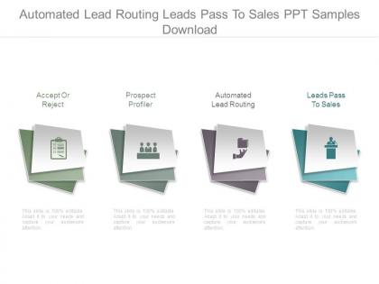 Automated lead routing leads pass to sales ppt samples download