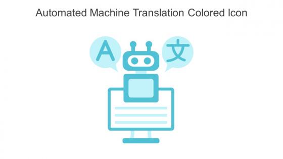 Automated Machine Translation Colored Icon In Powerpoint Pptx Png And Editable Eps Format