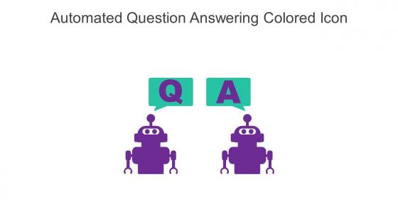 Automated Question Answering Colored Icon In Powerpoint Pptx Png And Editable Eps Format