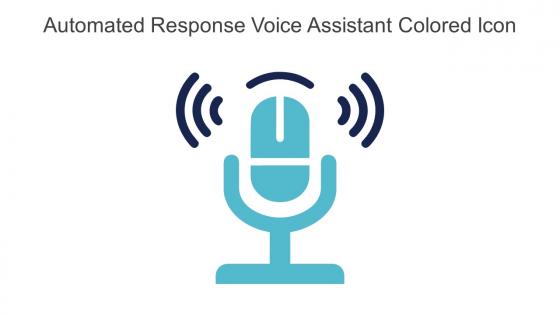 Automated Response Voice Assistant Colored Icon In Powerpoint Pptx Png And Editable Eps Format