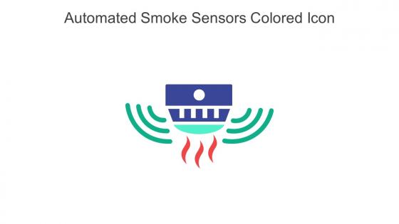 Automated Smoke Sensors Colored Icon In Powerpoint Pptx Png And Editable Eps Format