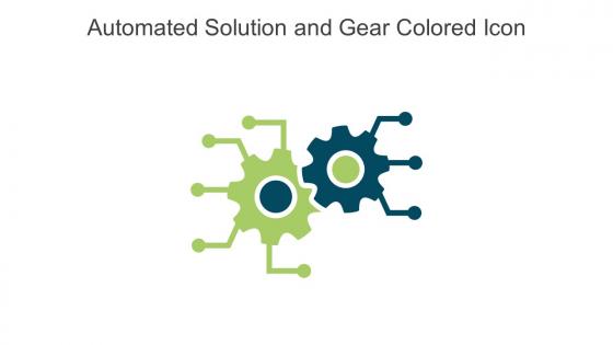 Automated Solution And Gear Colored Icon In Powerpoint Pptx Png And Editable Eps Format