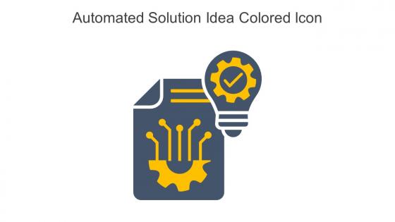 Automated Solution Idea Colored Icon In Powerpoint Pptx Png And Editable Eps Format