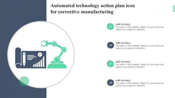 Automated Technology Action Plan Icon For Corrective Manufacturing