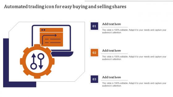 Automated Trading Icon For Easy Buying And Selling Shares