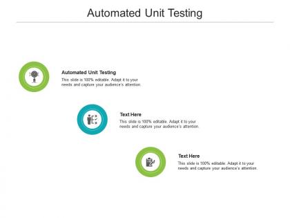 Automated unit testing ppt powerpoint presentation model slide cpb