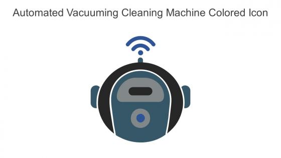 Automated Vacuuming Cleaning Machine Colored Icon In Powerpoint Pptx Png And Editable Eps Format