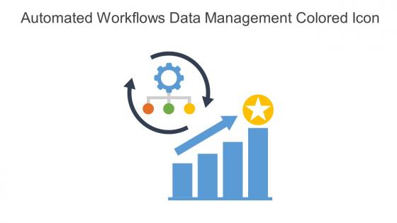 Automated Workflows Data Management Colored Icon In Powerpoint Pptx Png And Editable Eps Format