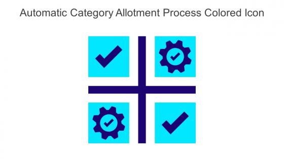 Automatic Category Allotment Process Colored Icon In Powerpoint Pptx Png And Editable Eps Format