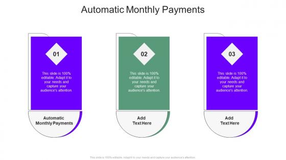 Automatic Monthly Payments In Powerpoint And Google Slides Cpb