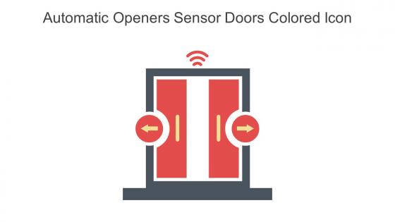 Automatic Openers Sensor Doors Colored Icon In Powerpoint Pptx Png And Editable Eps Format