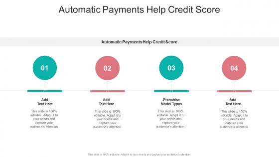 Automatic Payments Help Credit Score In Powerpoint And Google Slides Cpb