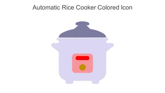 Automatic Rice Cooker Colored Icon In Powerpoint Pptx Png And Editable Eps Format