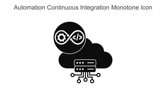 Automation Continuous Integration Monotone Icon In Powerpoint Pptx Png And Editable Eps Format