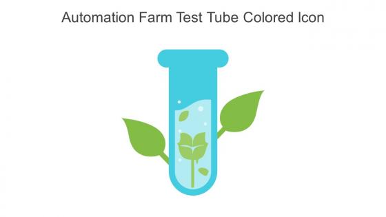 Automation Farm Test Tube Colored Icon In Powerpoint Pptx Png And Editable Eps Format