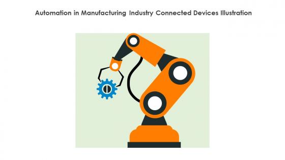 Automation In Manufacturing Industry Connected Devices Illustration
