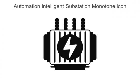 Automation Intelligent Substation Monotone Icon In Powerpoint Pptx Png And Editable Eps Format