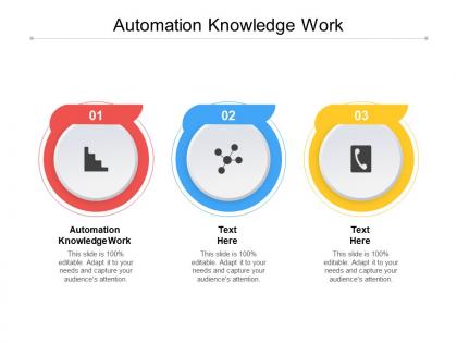 Automation knowledge work ppt powerpoint presentation design ideas cpb