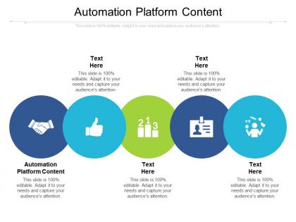 Automation platform content ppt powerpoint presentation summary shapes cpb