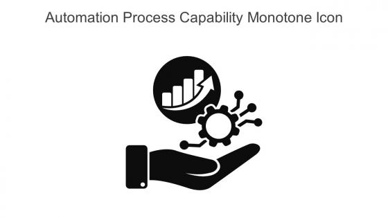 Automation Process Capability Monotone Icon In Powerpoint Pptx Png And Editable Eps Format