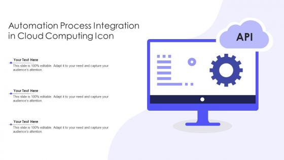 Automation Process Integration In Cloud Computing Icon