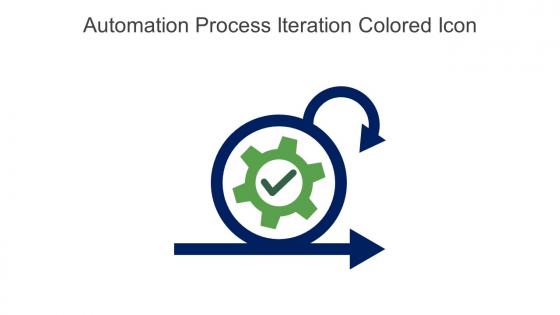 Automation Process Iteration Colored Icon In Powerpoint Pptx Png And Editable Eps Format