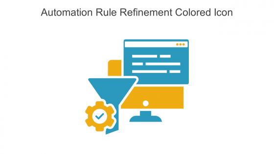 Automation Rule Refinement Colored Icon In Powerpoint Pptx Png And Editable Eps Format