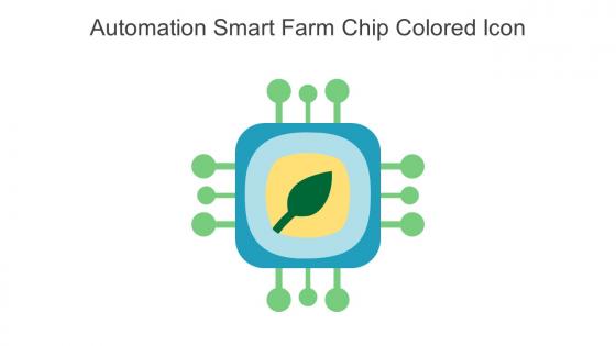 Automation Smart Farm Chip Colored Icon In Powerpoint Pptx Png And Editable Eps Format