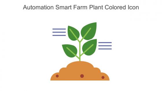 Automation Smart Farm Plant Colored Icon In Powerpoint Pptx Png And Editable Eps Format