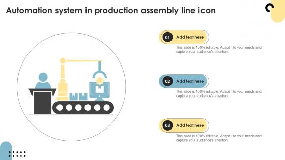 Automation System In Production Assembly Line Icon