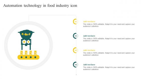 Automation Technology In Food Industry Icon