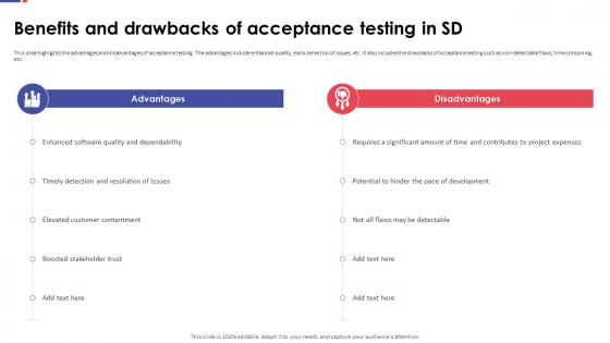 Automation Testing For Quality Assurance Benefits And Drawbacks Of Acceptance Testing In Sd