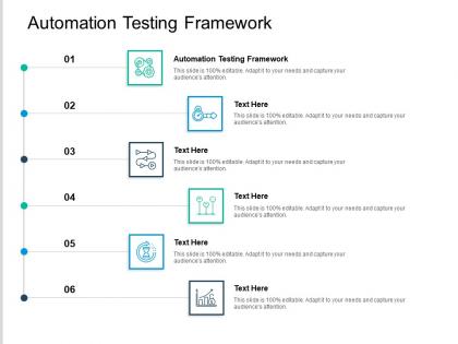 Automation testing framework ppt powerpoint presentation infographic template clipart cpb