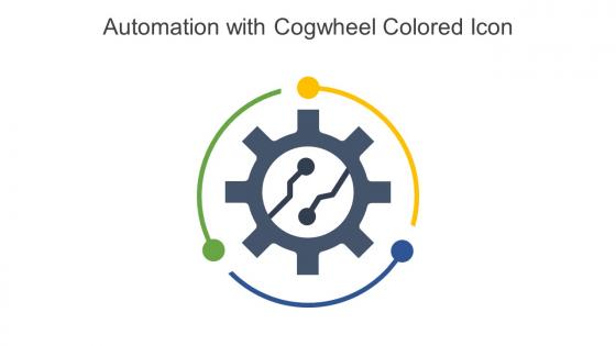 Automation With Cogwheel Colored Icon In Powerpoint Pptx Png And Editable Eps Format